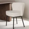 Fjôrd Eetkamerstoel Agnes Zwart/Wit Boucle