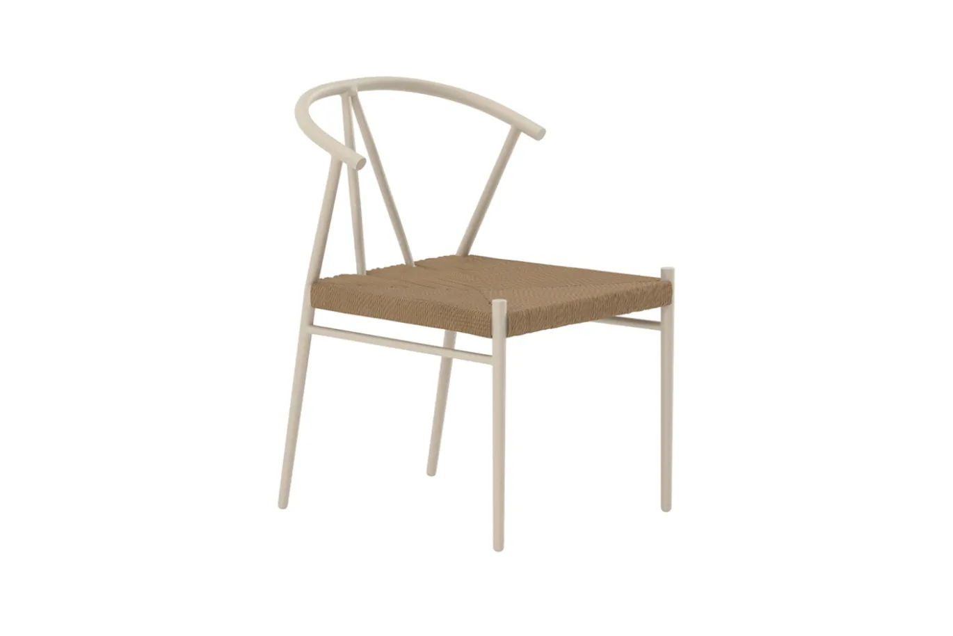 Fjôrd Eetkamerstoel Alfons Staal Beige