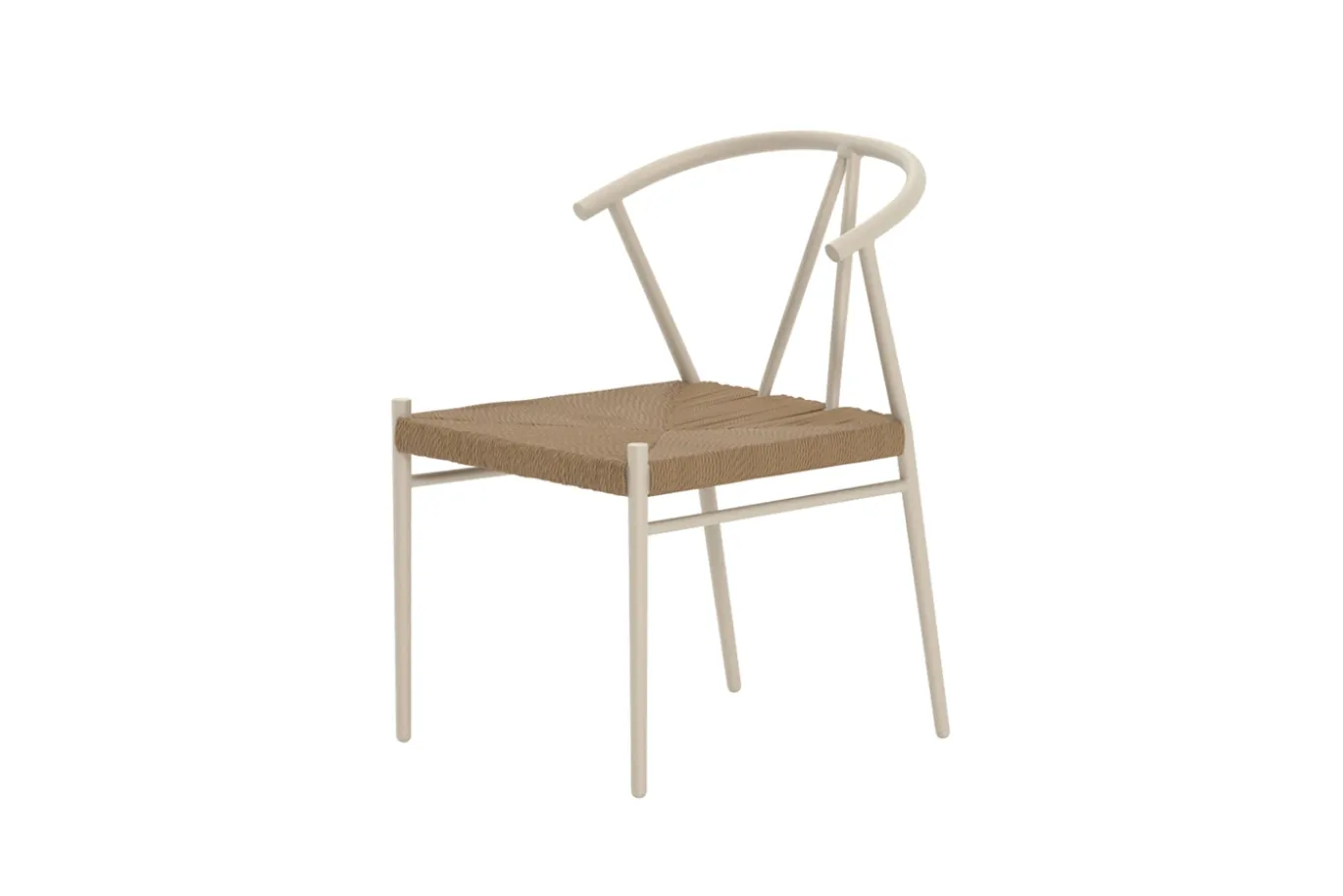 Fjôrd Eetkamerstoel Alfons Staal Beige