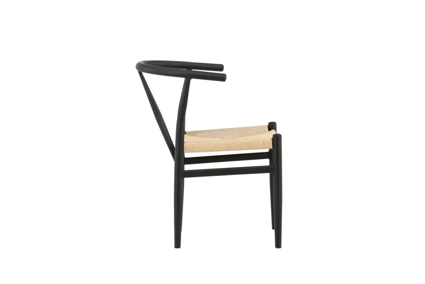 Fjôrd Eetkamerstoel Alfons Zwart/Beige Touw