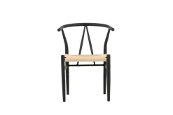Fjôrd Eetkamerstoel Alfons Zwart/Beige Touw