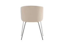 Fjôrd Eetkamerstoel Berit Beige Velvet/Chrome