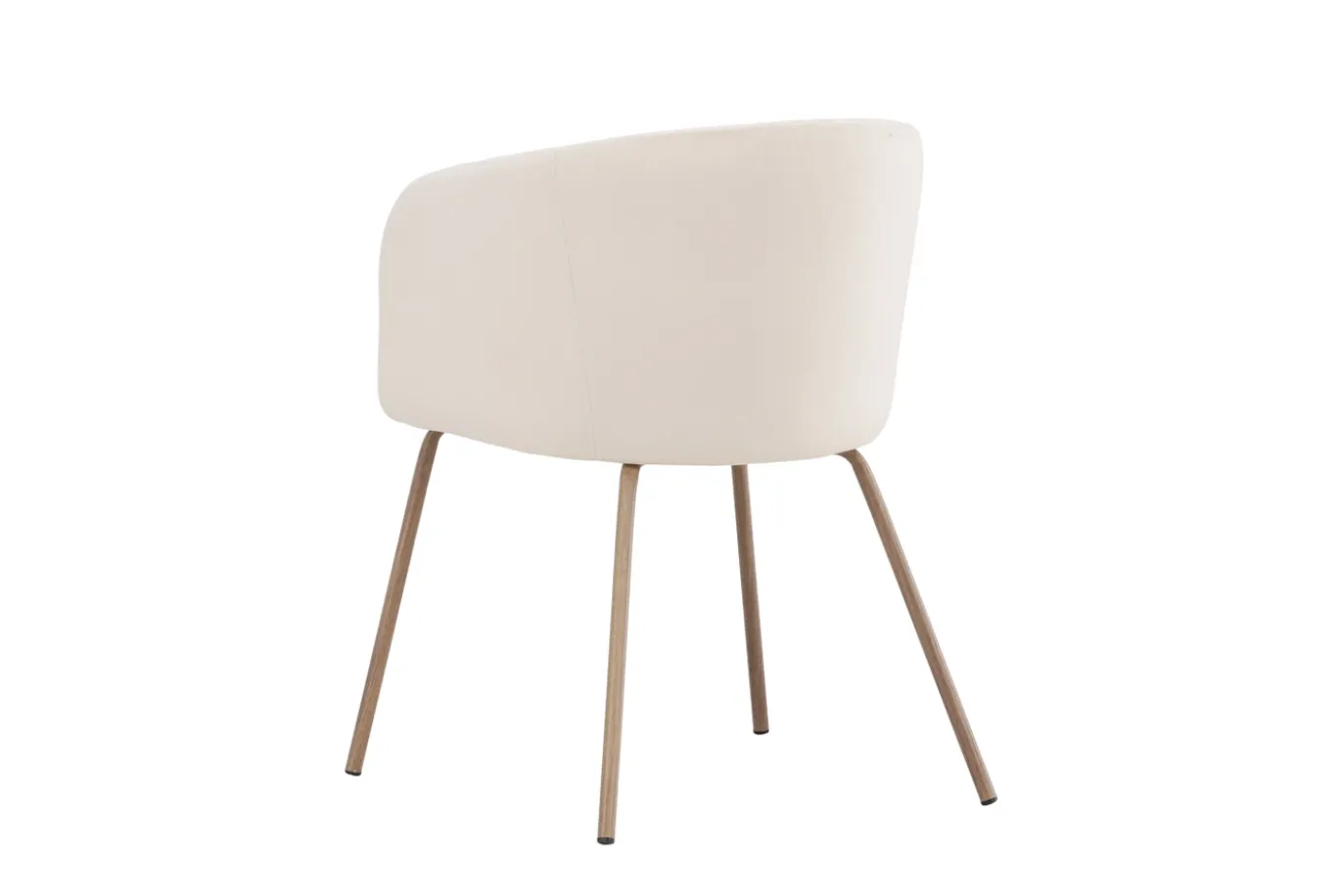 Fjôrd Eetkamerstoel Berit Cream Velvet/Walnoot
