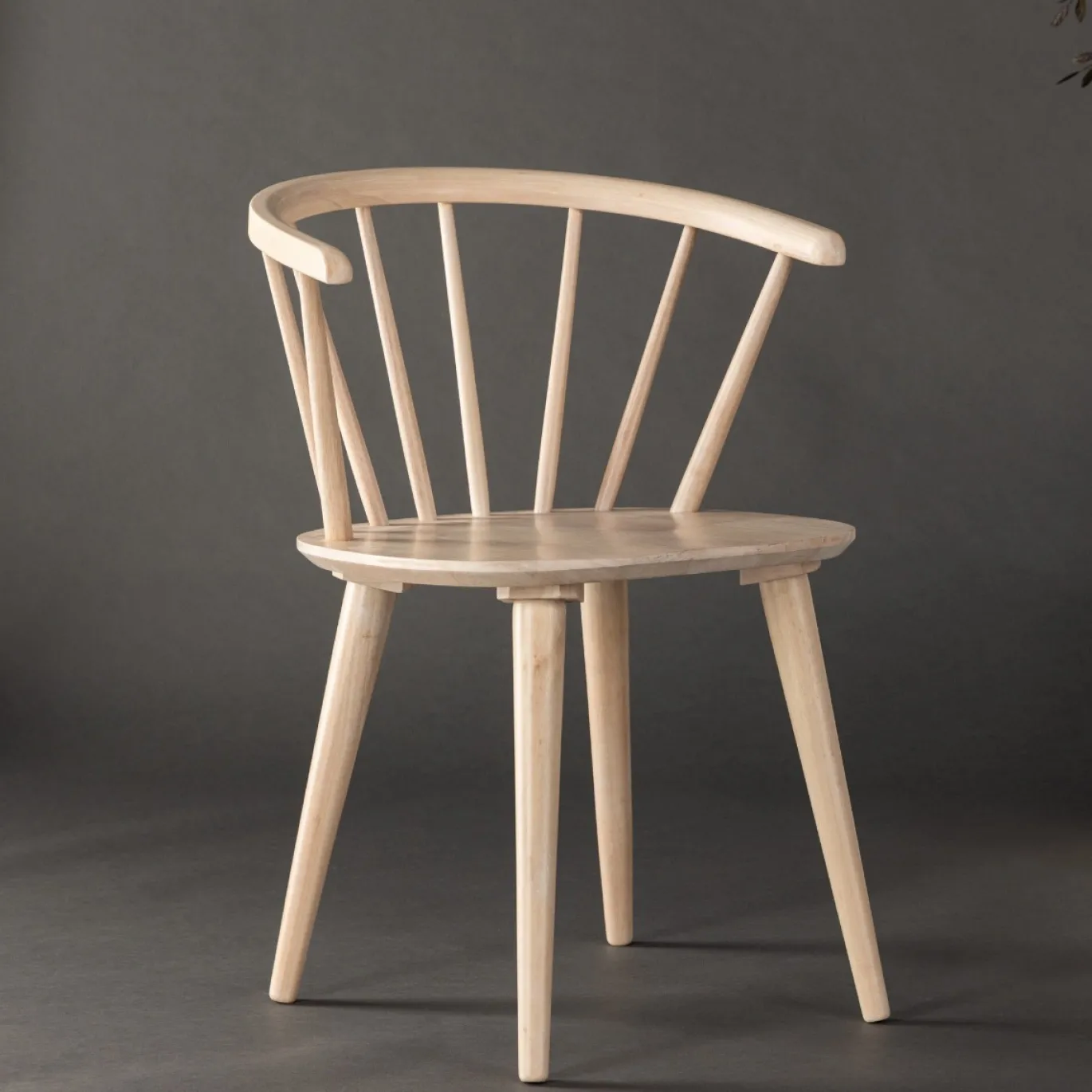 Fjôrd Eetkamerstoel Bobby Rubberhout Beige