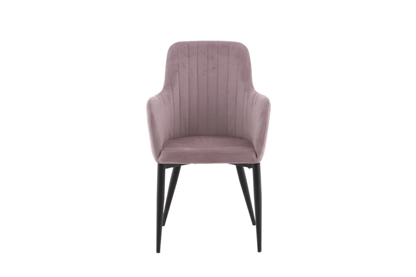 Fjôrd Eetkamerstoel Comfort Zwart/Dusty Roze Corduroy