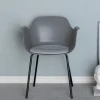 Fjôrd Eetkamerstoel Comfort Zwart/Grijs Plastic