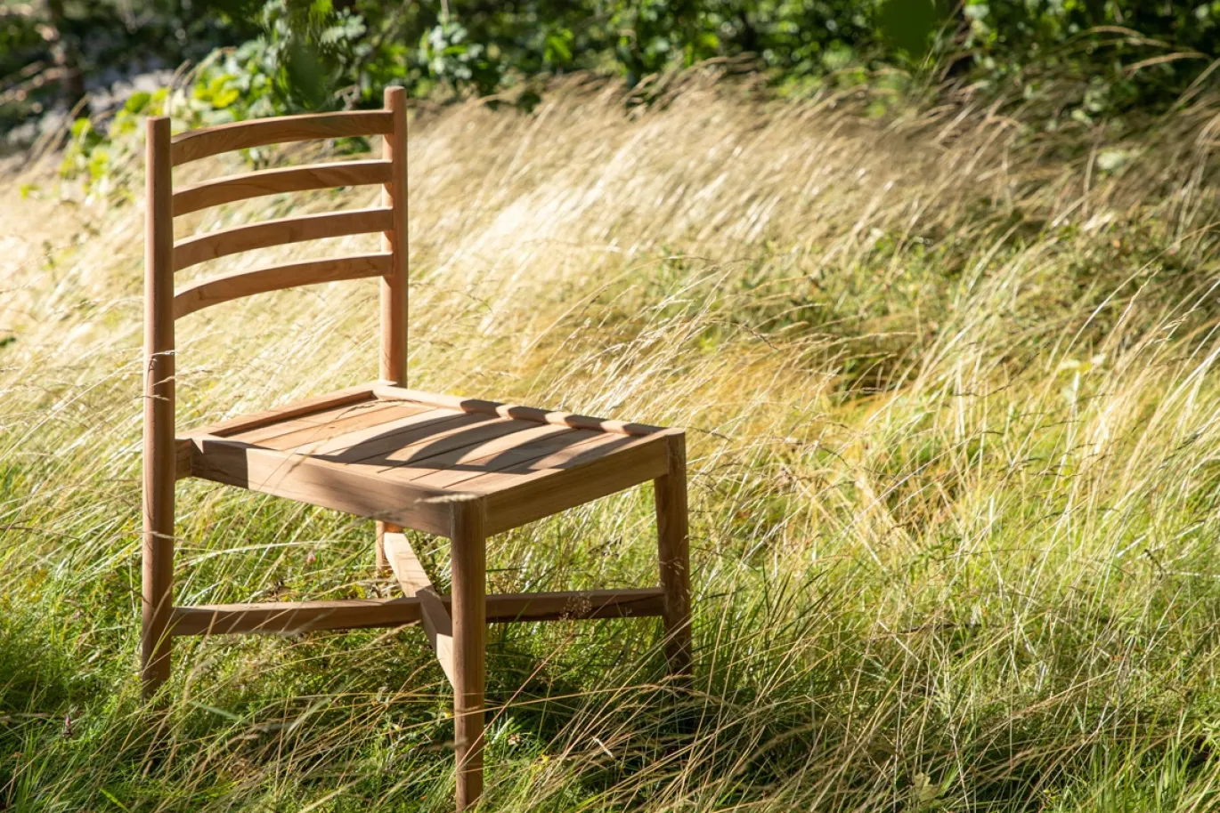 Fjôrd Eetkamerstoel Dining Stapelbaar Teak Golden