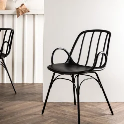 Fjôrd Eetkamerstoel Dyrön Zwart Kunststof