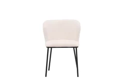 Fjôrd Eetkamerstoel Edina Zwart/Wit Boucle