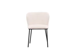 Fjôrd Eetkamerstoel Edina Zwart/Wit Boucle