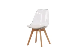 Fjôrd Eetkamerstoel Edvin Naturel Pet Kussen Wit