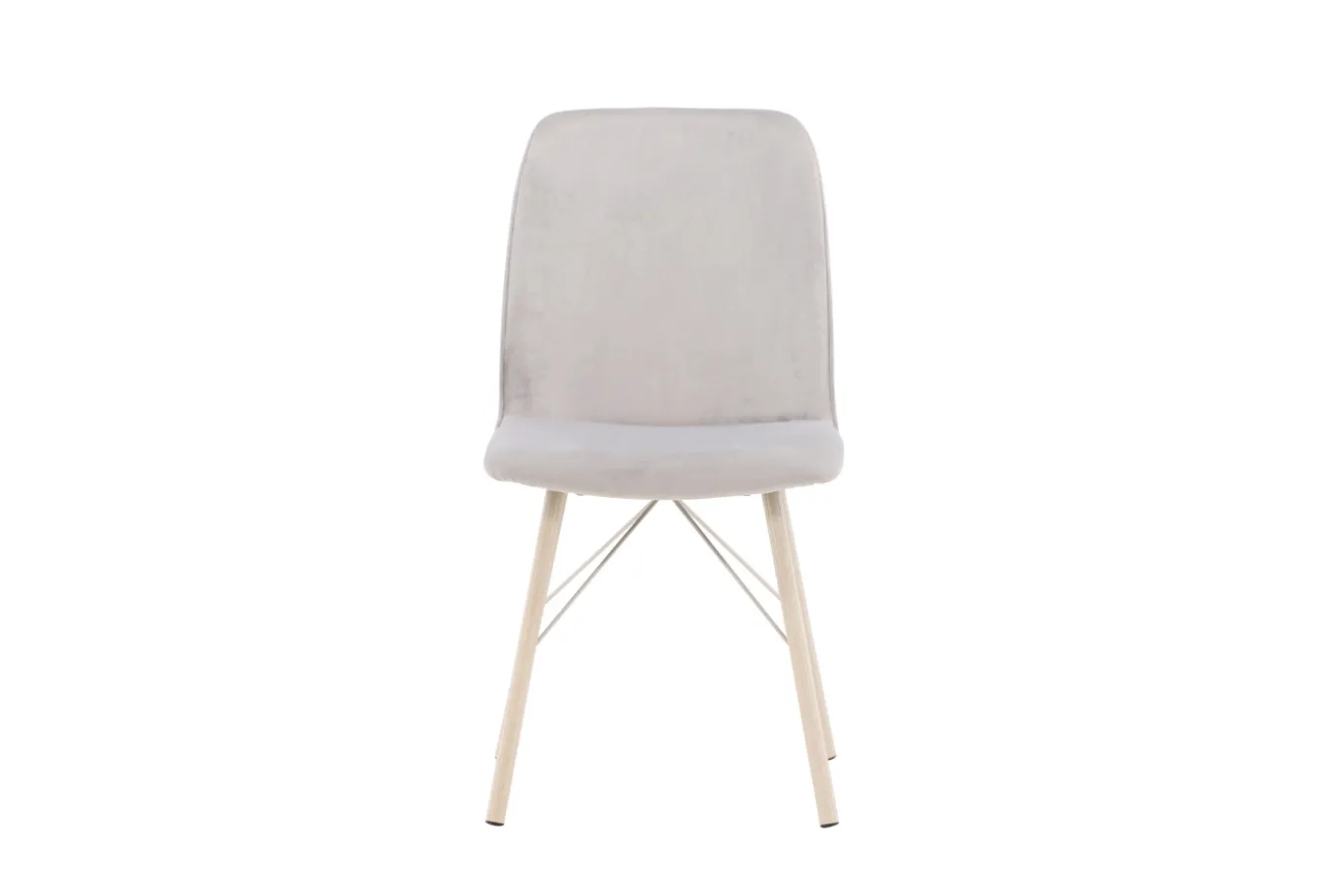 Fjôrd Eetkamerstoel Everyday Whitewash Lichtgrijs Velvet