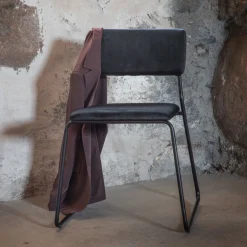 Fjôrd Eetkamerstoel Kenth Zwart Velvet