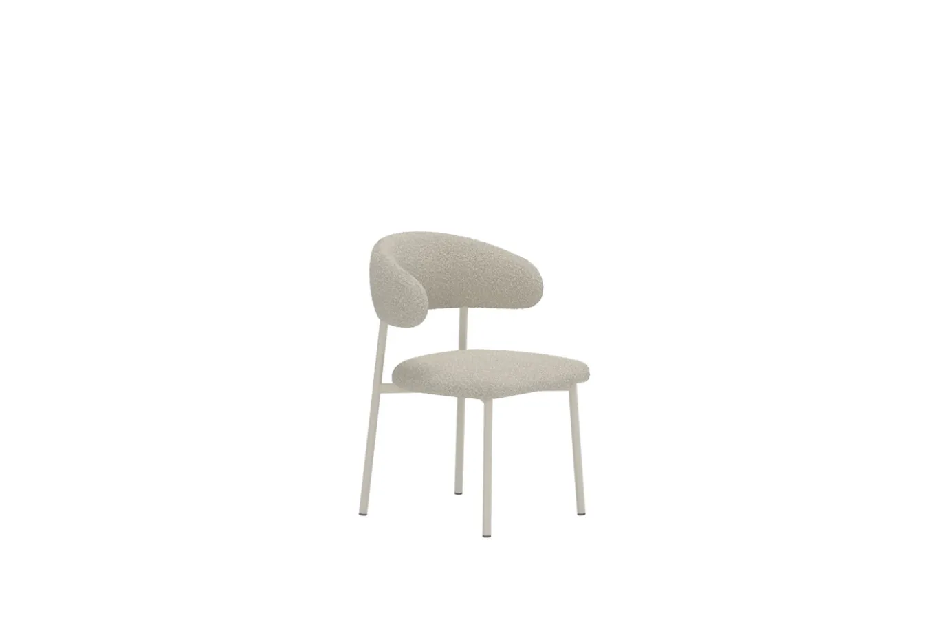 Fjôrd Eetkamerstoel Lillholmen Bouclé Beige