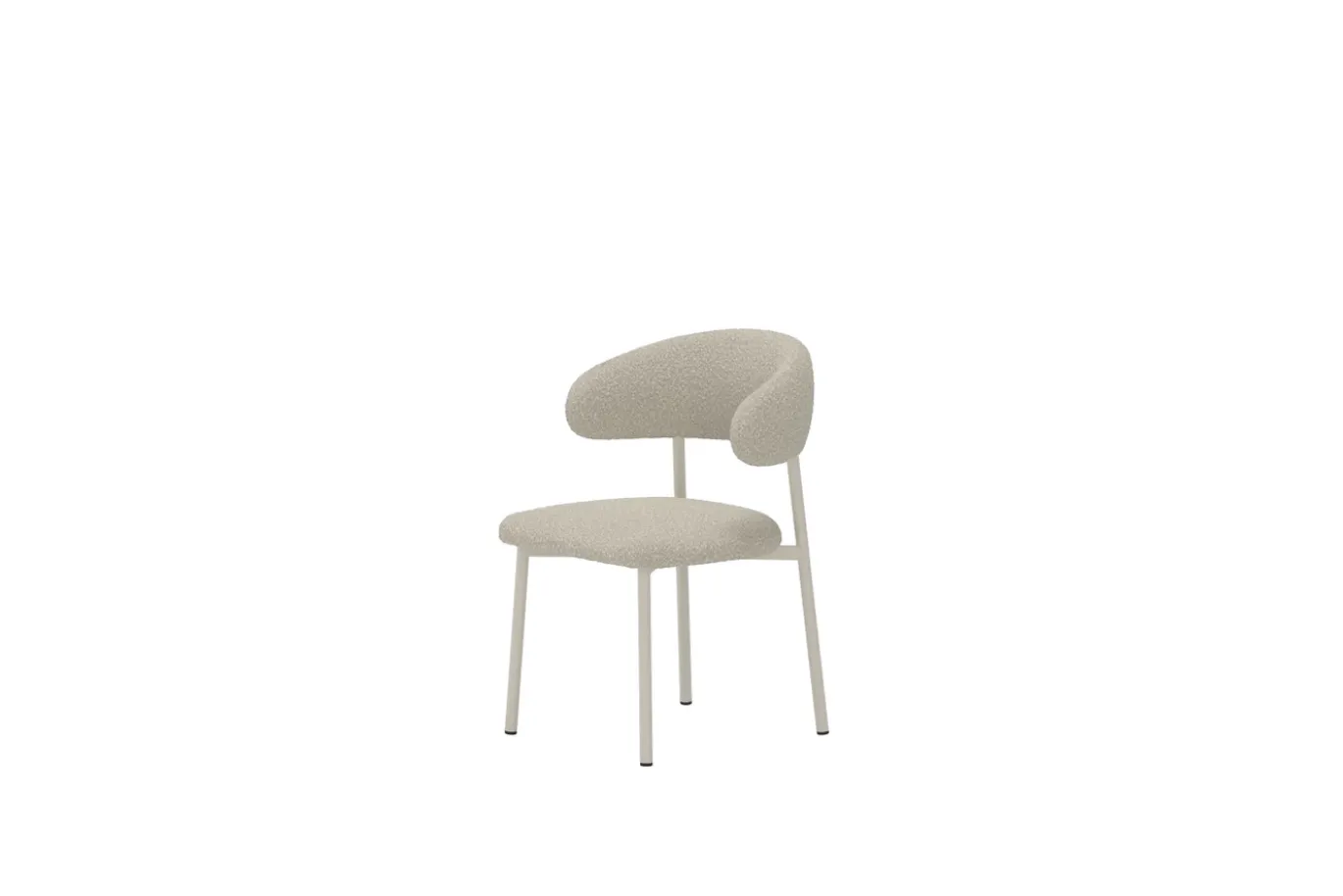 Fjôrd Eetkamerstoel Lillholmen Bouclé Beige
