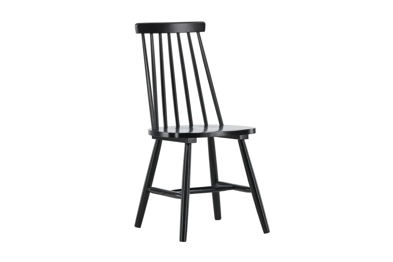 Fjôrd Eetkamerstoel Lönneberga Zwarts Solid Rubber Hout