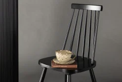 Fjôrd Eetkamerstoel Lönneberga Zwarts Solid Rubber Hout