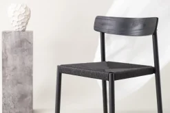Fjôrd Eetkamerstoel Malmön Zwart Touw