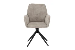 Fjôrd Eetkamerstoel Manchi Polyester Bruin
