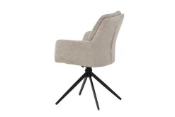 Fjôrd Eetkamerstoel Manchi Polyester Bruin