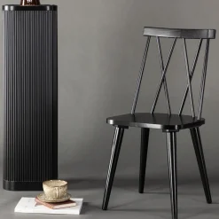 Fjôrd Eetkamerstoel Mariette Zwart Solid Rubber Hout