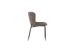 Fjôrd Eetkamerstoel Modesto Zwart/Grijs Boucle