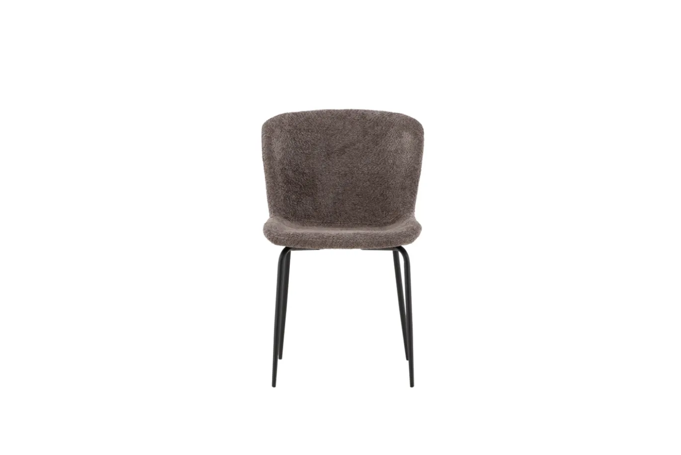 Fjôrd Eetkamerstoel Modesto Zwart/Grijs Boucle