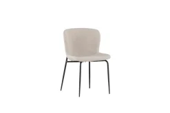 Fjôrd Eetkamerstoel Modesto Zwart/Beige Boucle