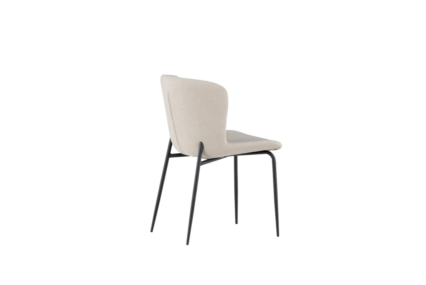 Fjôrd Eetkamerstoel Modesto Zwart/Beige Boucle