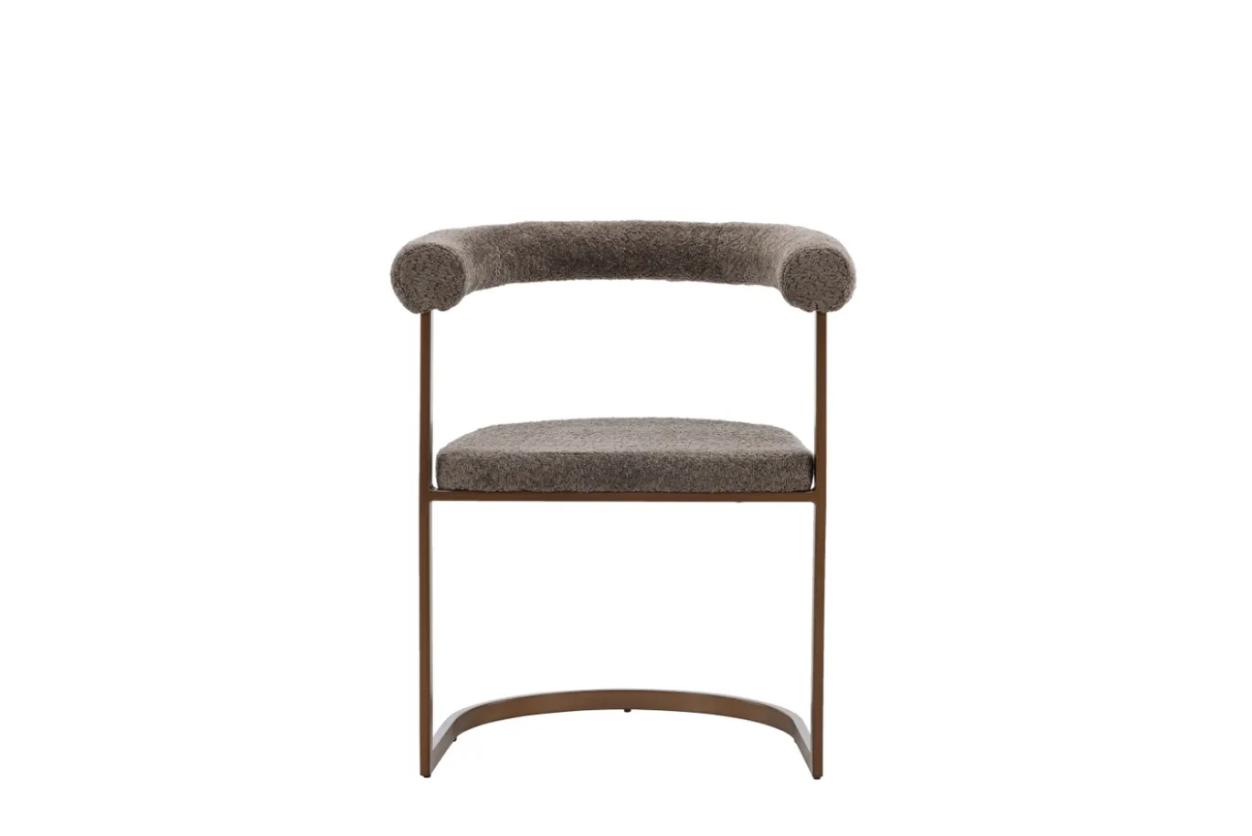 Fjôrd Eetkamerstoel Morning Bruin Grijs Boucle
