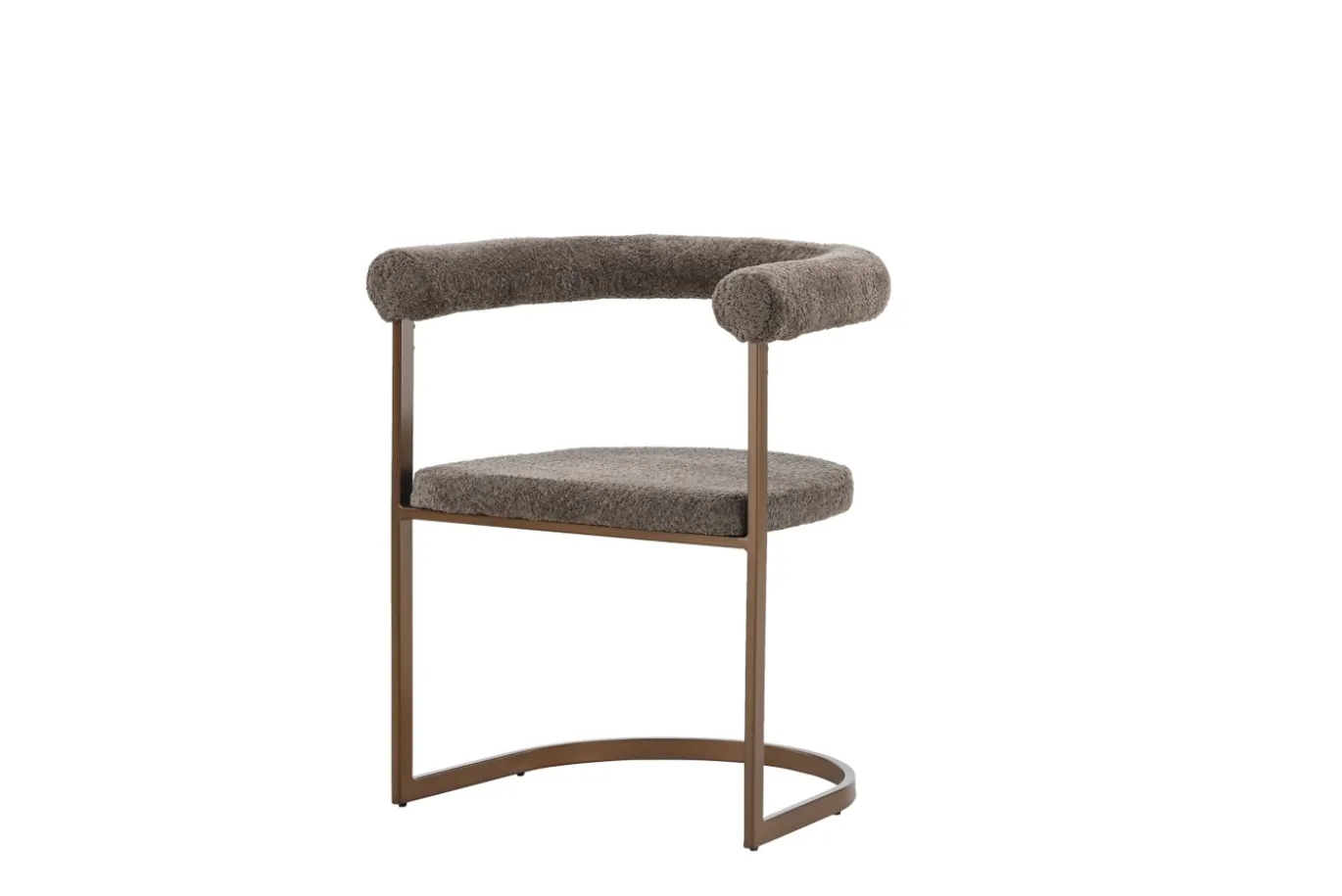 Fjôrd Eetkamerstoel Morning Bruin Grijs Boucle