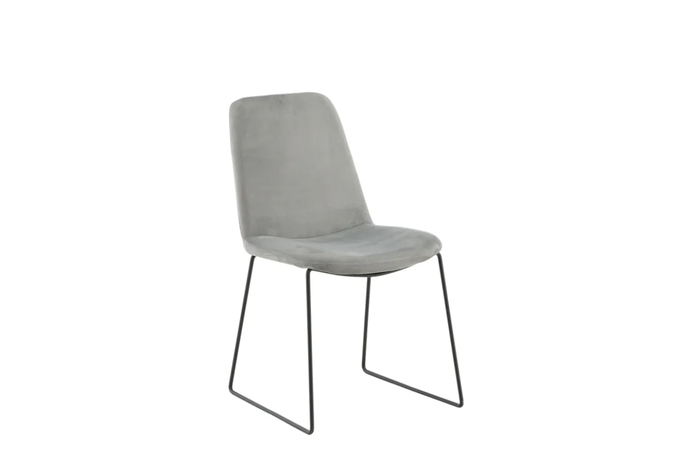 Fjôrd Eetkamerstoel Muce Zwart/Grijs Velvet