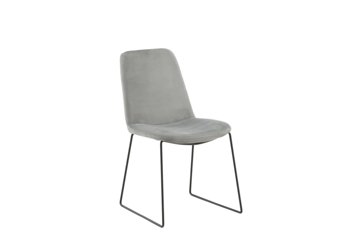 Fjôrd Eetkamerstoel Muce Zwart/Grijs Velvet