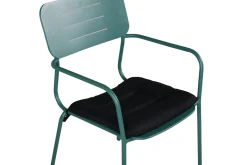 Fjôrd Eetkamerstoel Nicke Armrest Groen Staal