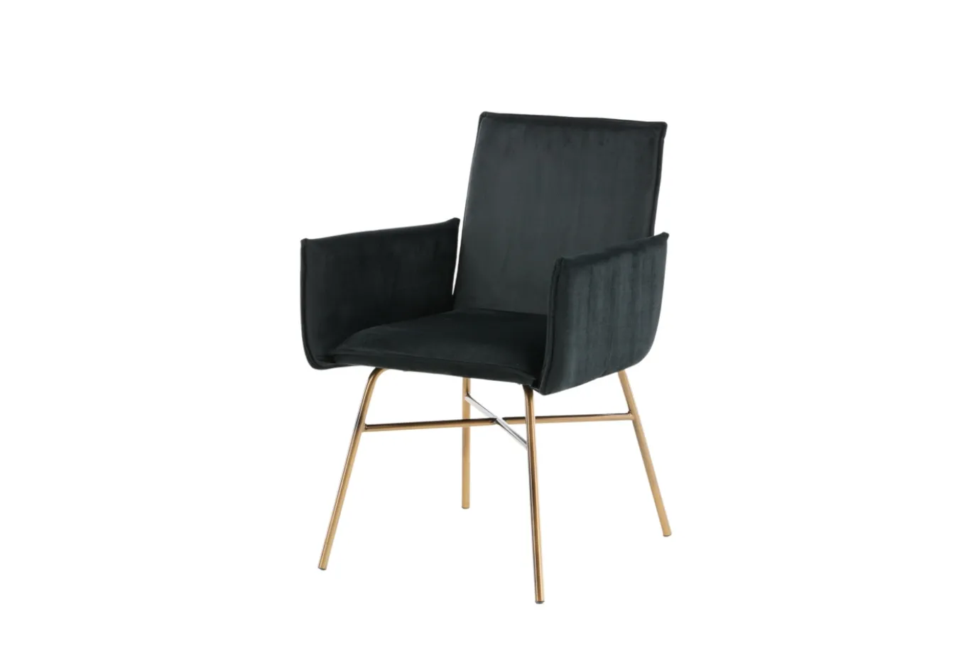 Fjôrd Eetkamerstoel Petra Distressed Koper/Zwart Velvet