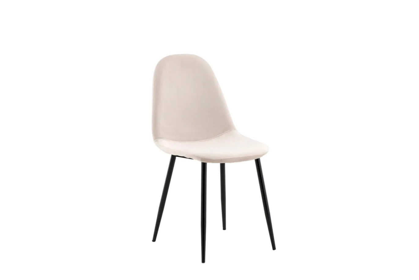 Fjôrd Eetkamerstoel Polar Beige Fluweel