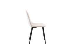 Fjôrd Eetkamerstoel Polar Beige Fluweel