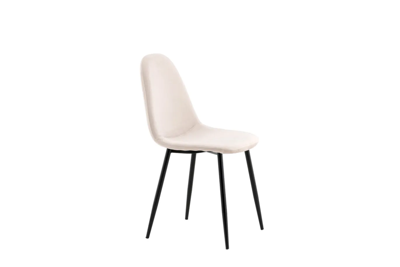 Fjôrd Eetkamerstoel Polar Beige Fluweel