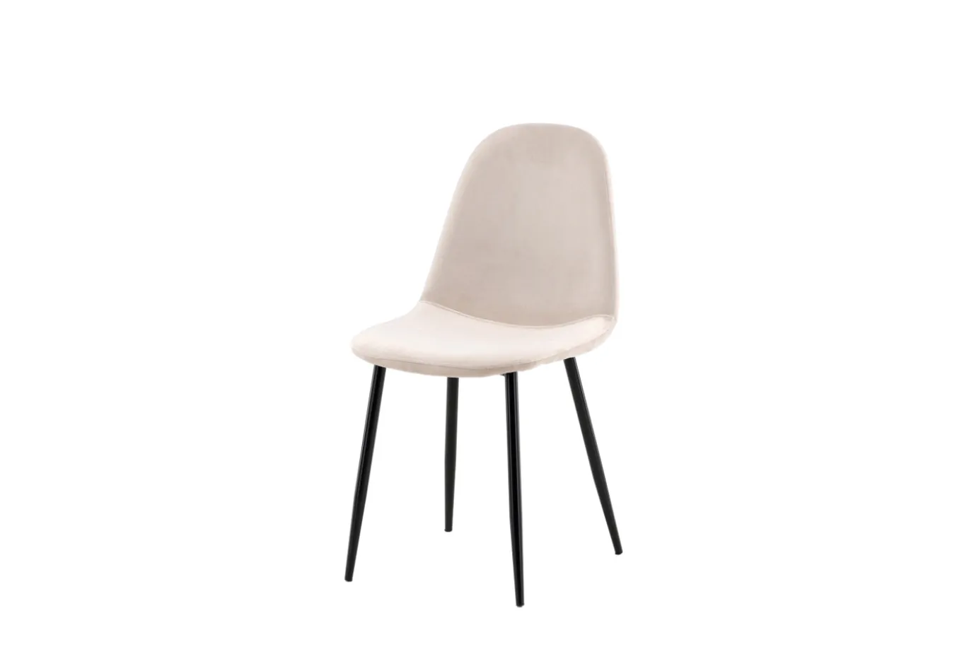 Fjôrd Eetkamerstoel Polar Beige Fluweel