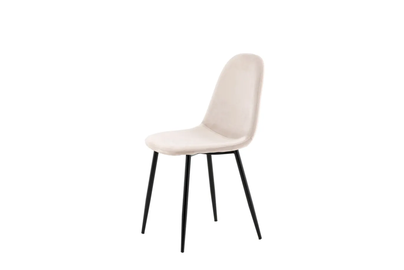 Fjôrd Eetkamerstoel Polar Beige Fluweel