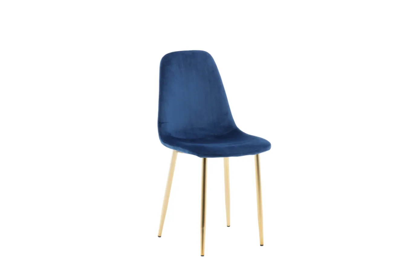 Fjôrd Eetkamerstoel Polar Blauw Fluweel
