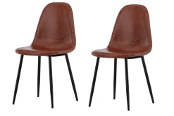 Fjôrd Eetkamerstoel Polar Bruin PU