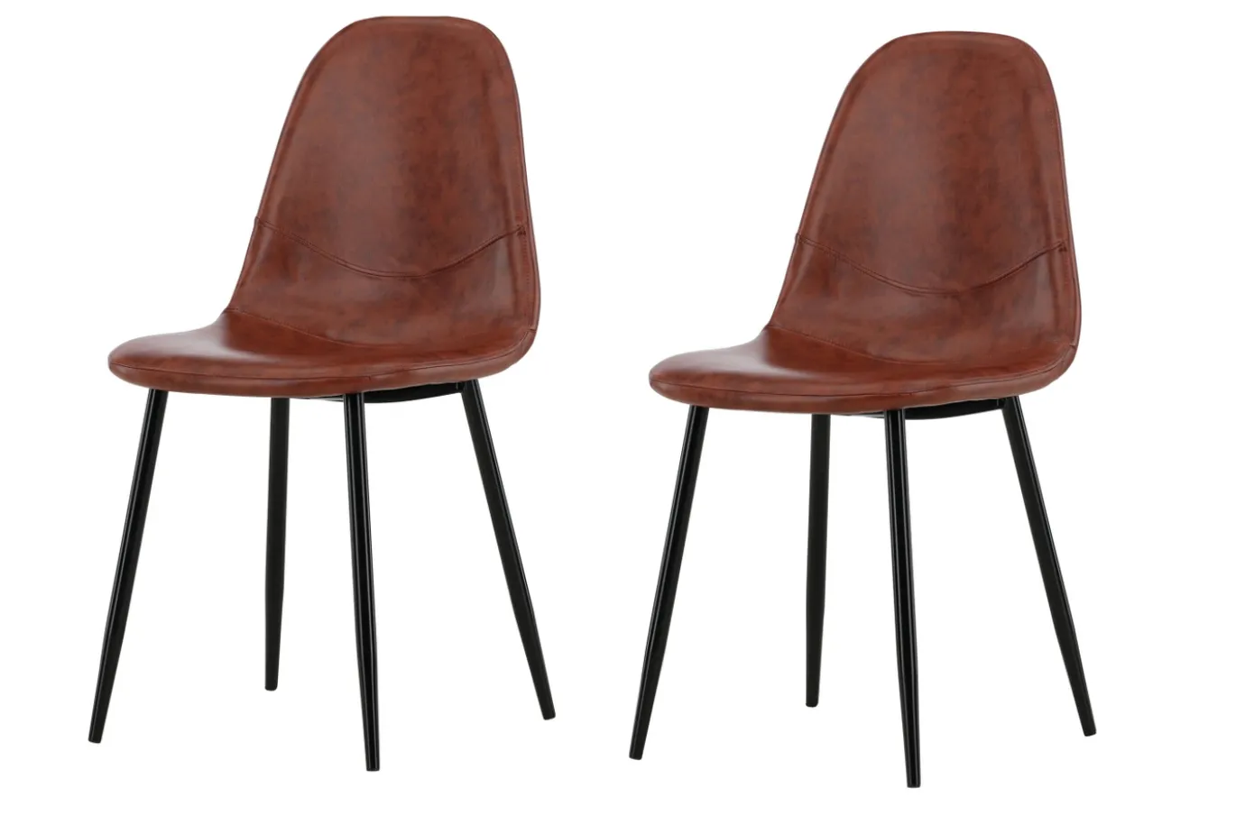 Fjôrd Eetkamerstoel Polar Bruin PU