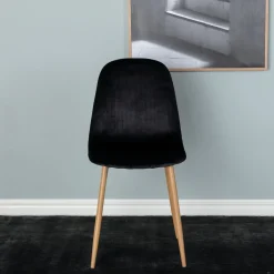 Fjôrd Eetkamerstoel Polar Eiken-look Met Zwart Velvet
