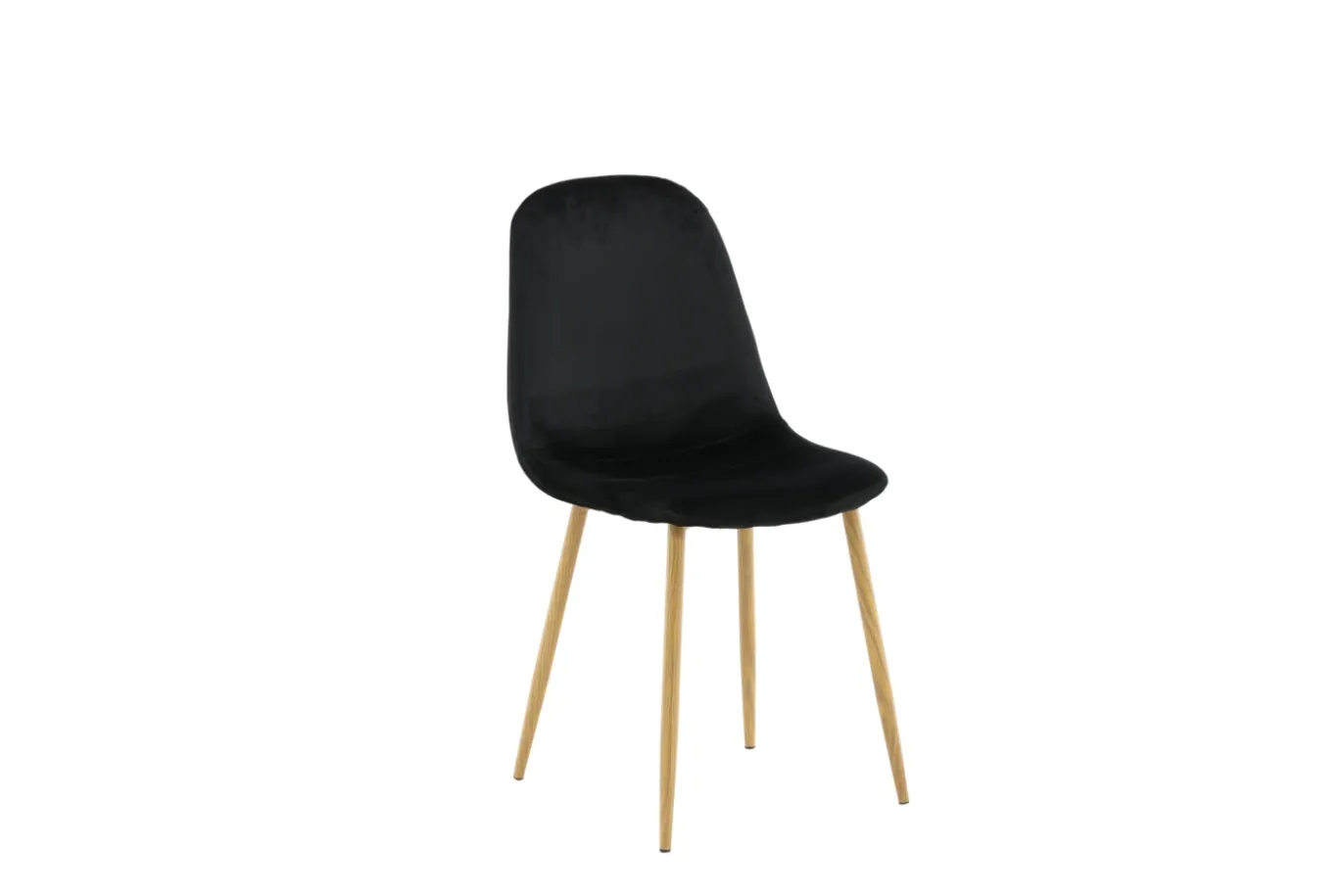 Fjôrd Eetkamerstoel Polar Eiken-look Met Zwart Velvet