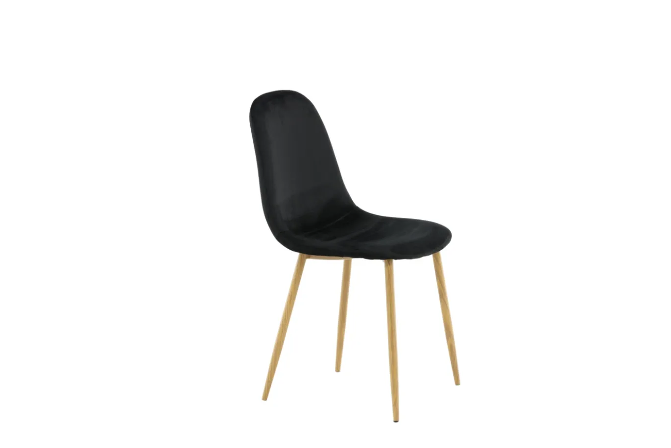 Fjôrd Eetkamerstoel Polar Eiken-look Met Zwart Velvet
