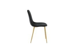Fjôrd Eetkamerstoel Polar Eiken-look Met Zwart Velvet
