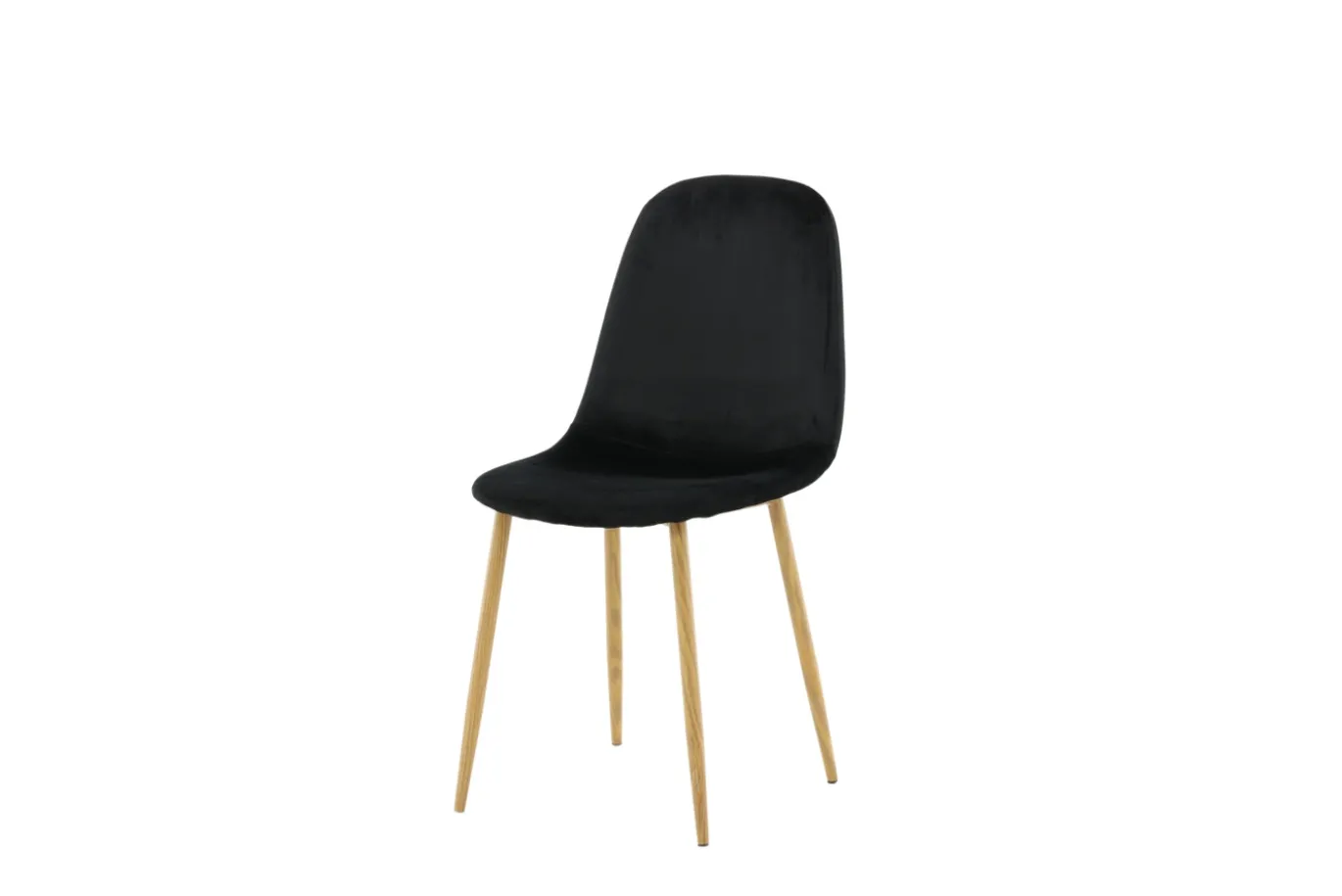 Fjôrd Eetkamerstoel Polar Eiken-look Met Zwart Velvet