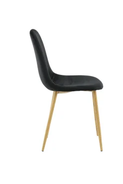 Fjôrd Eetkamerstoel Polar Eiken-look Met Zwart Velvet