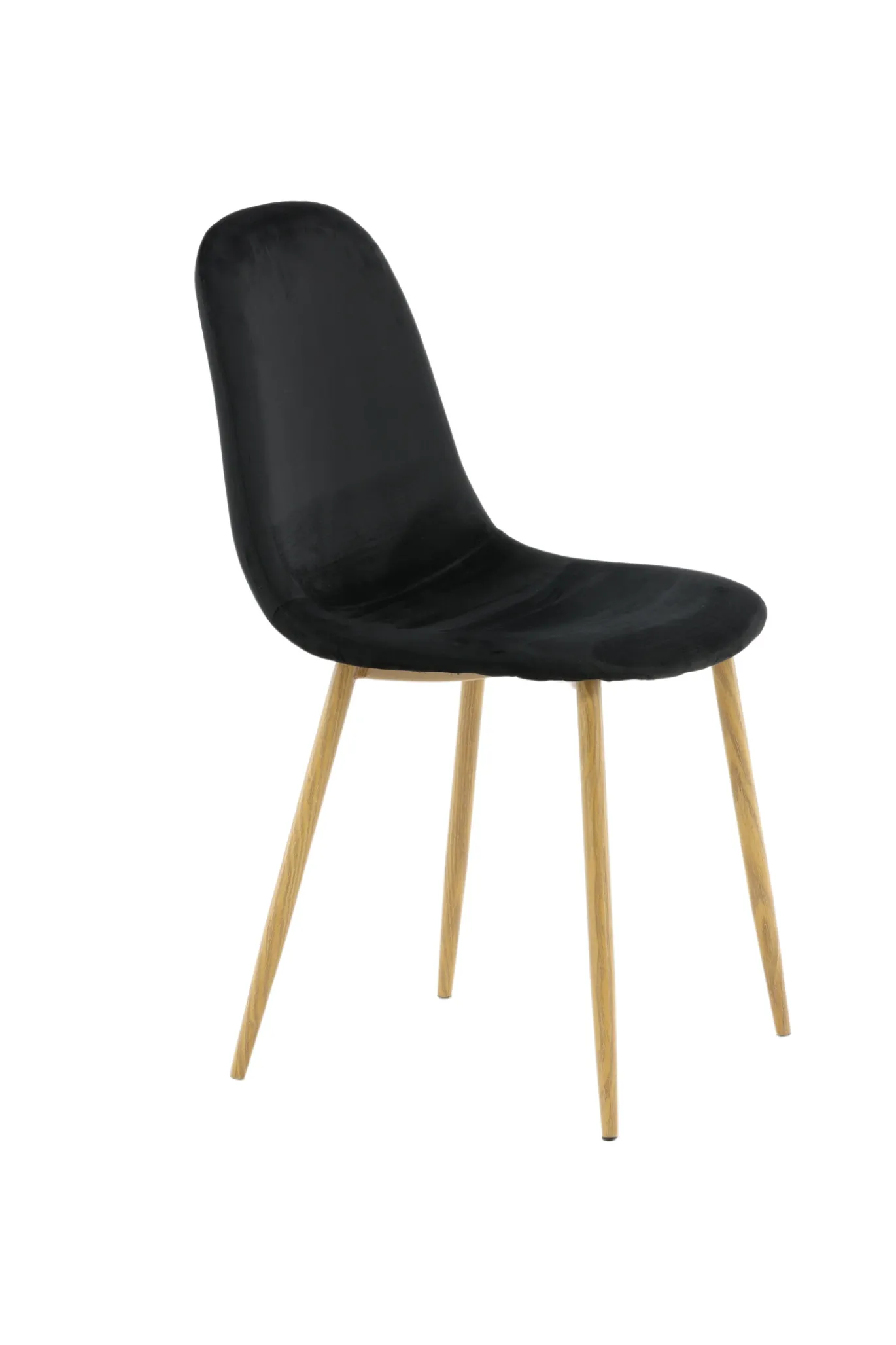 Fjôrd Eetkamerstoel Polar Eiken-look Met Zwart Velvet